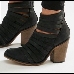 Free people booties block heel